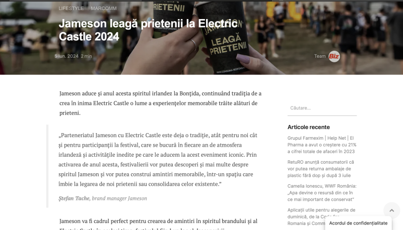 United by Music, Connected by Jameson